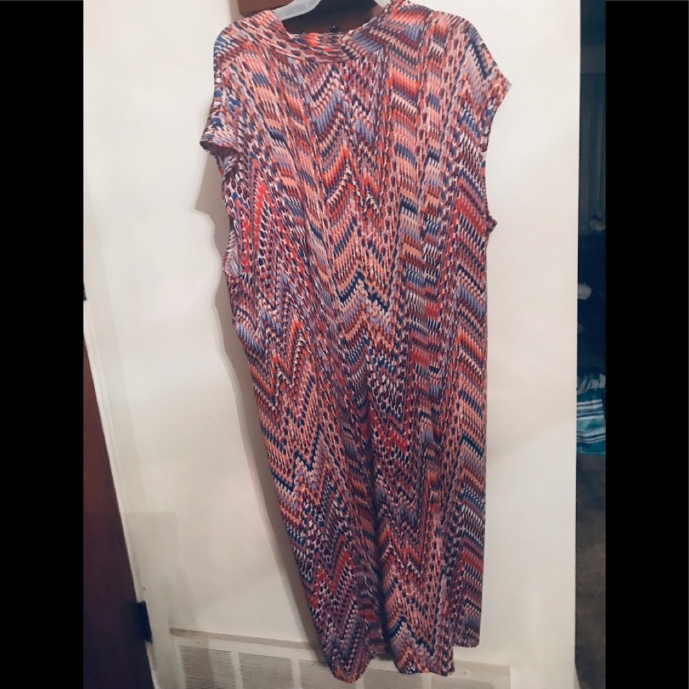 Anthony Richards Print Dress With Waist Detail - Picture 7 of 7